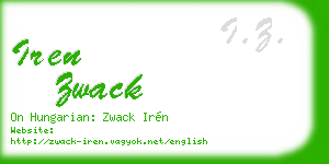 iren zwack business card